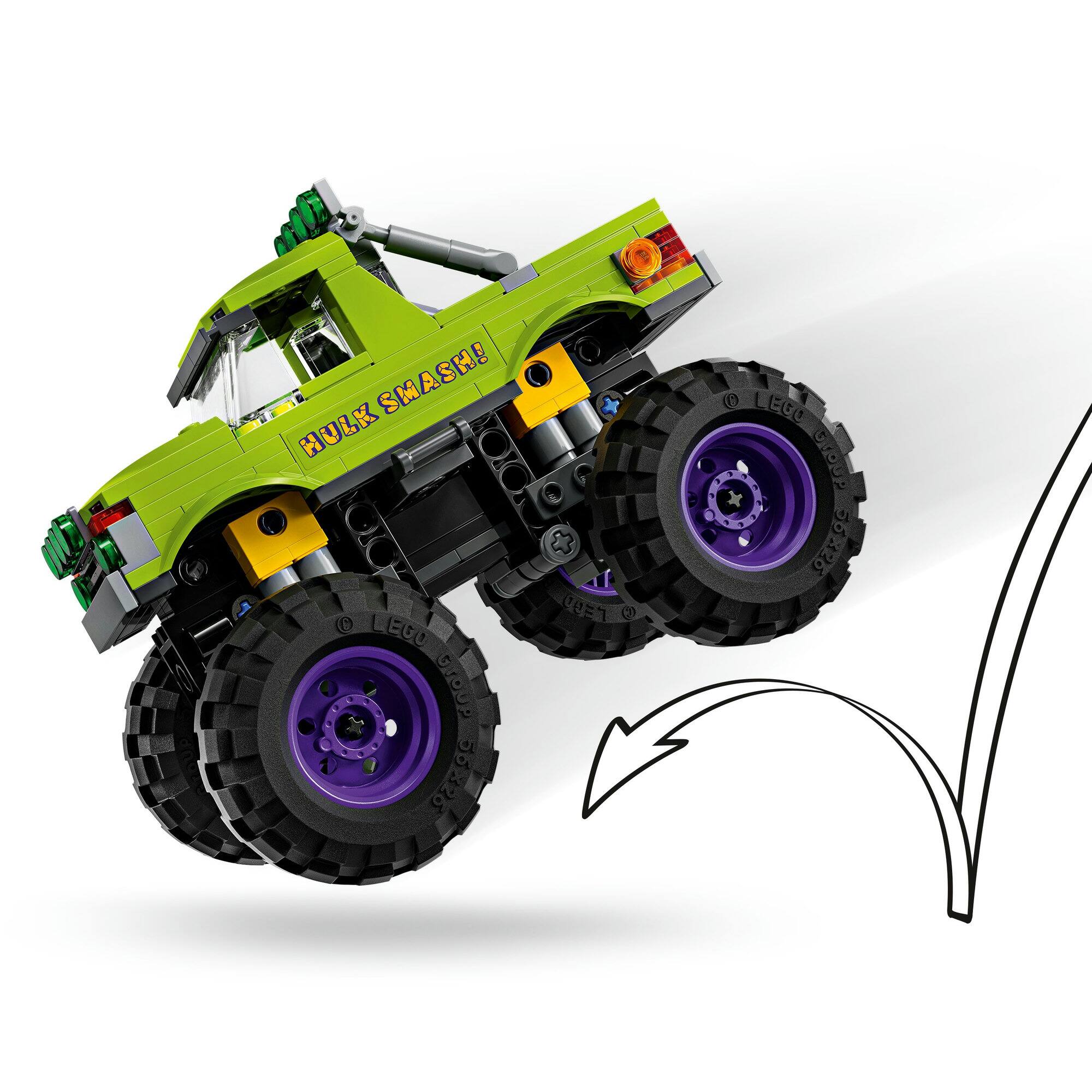 LEGO® Marvel The Hulk Truck vs. Thanos Super Hero Building Toy Vehicle 76312